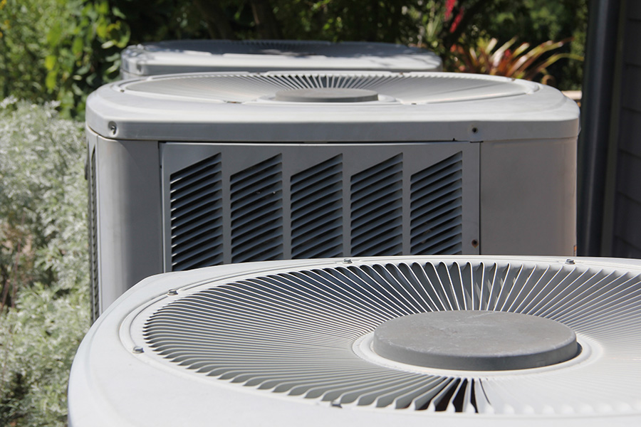 AC Units near Green Foliage